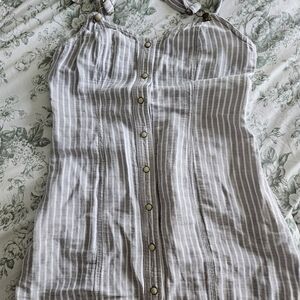 Free People Living Color Overall Mini Dress